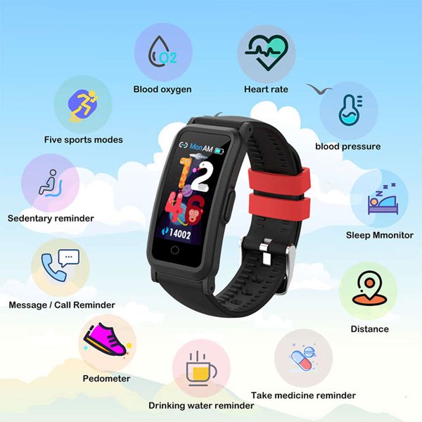 children's wristband, intelligent waterproof watch ip68, blood prsure and sleep heart rate monitor, sports tracker
children's wristband, intelligent waterproof watch ip68, blood prsure and sleep heart rate monitor, sports tracker