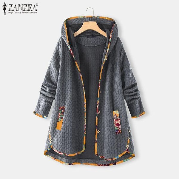 women's jackets vintage patchwork coats women's printed zanzea 2021 casual long sleeve outwears female hooded hoodies windbreakers, Black;brown
women's jackets vintage patchwork coats women's printed zanzea 2021 casual long sleeve outwears female hooded hoodies windbreakers, Black;brown