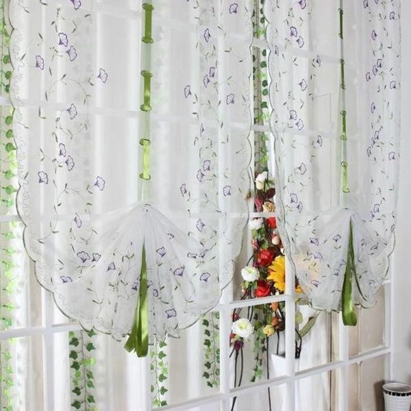 white voile embroidery fabric tulle curtains for kitchen bedroom living room window roman blinds purple flower pattern
white voile embroidery fabric tulle curtains for kitchen bedroom living room window roman blinds purple flower pattern