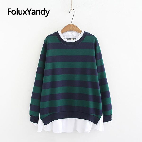 striped women's hoodie ruffles o-neck long sleeve sweatshirt plus size 3 4 5 xl casual cotton hoodie kkfy48541, Black
striped women's hoodie ruffles o-neck long sleeve sweatshirt plus size 3 4 5 xl casual cotton hoodie kkfy48541, Black
