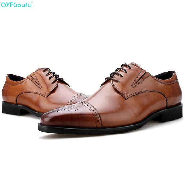 qyfcioufu марка 100% натуральная кожа резные finger cap обувь мужчины oxfords качество ручной конструкторы формальный платье обувь, Black
qyfcioufu марка 100% натуральная кожа резные finger cap обувь мужчины oxfords качество ручной конструкторы формальный платье обувь, Black