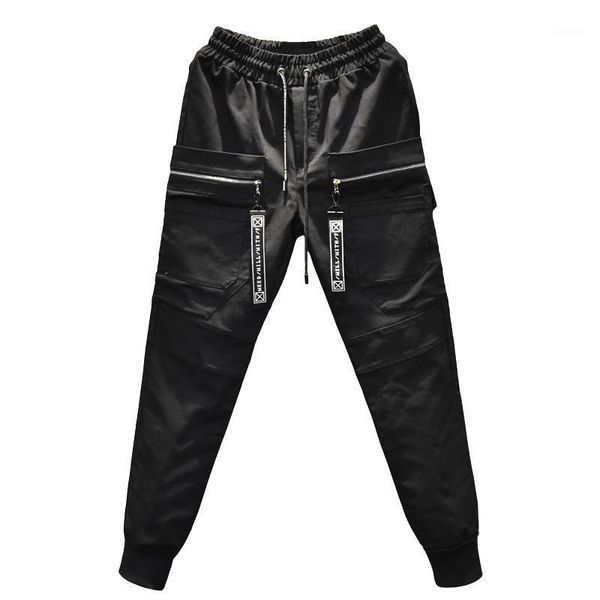 men's pants fashion ribbons zippers cargo men hip hop streetwear nice style harem black casual joggers sweatpants1
men's pants fashion ribbons zippers cargo men hip hop streetwear nice style harem black casual joggers sweatpants1