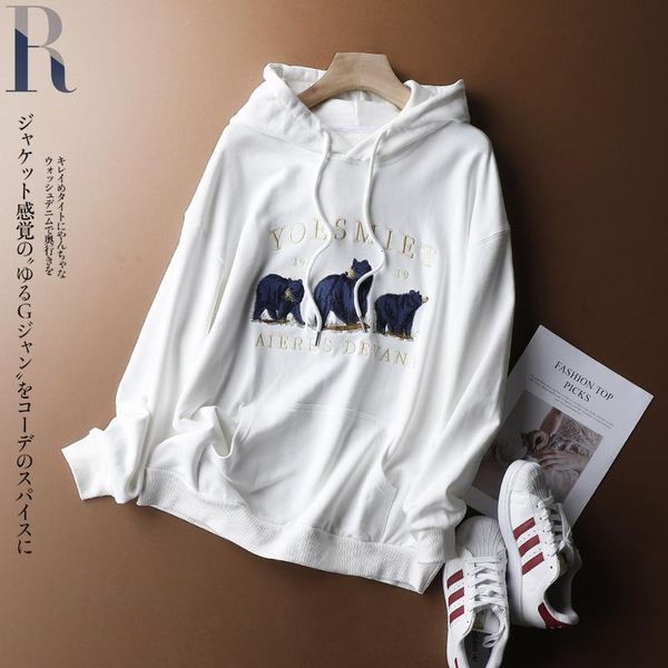 2021 new vintage grizzly embroidered hoodies streetwear long crewneck oversized hoodie woman fashion moht, Black
2021 new vintage grizzly embroidered hoodies streetwear long crewneck oversized hoodie woman fashion moht, Black