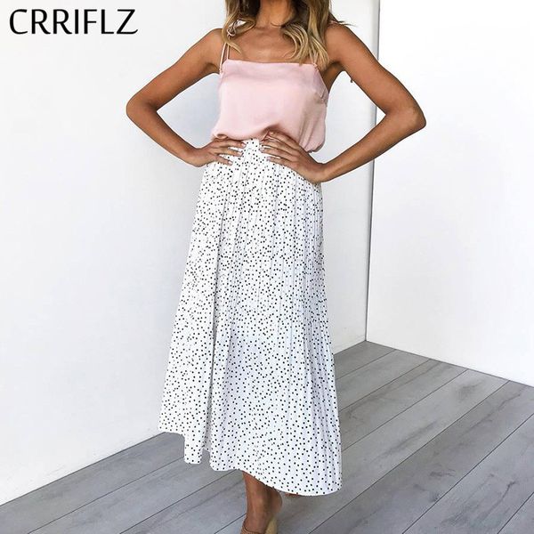 crriflz spring autumn polka dot pleated skirt women high waist pleated mid calf linen elastic skirt promotions lady 1014, Black
crriflz spring autumn polka dot pleated skirt women high waist pleated mid calf linen elastic skirt promotions lady 1014, Black