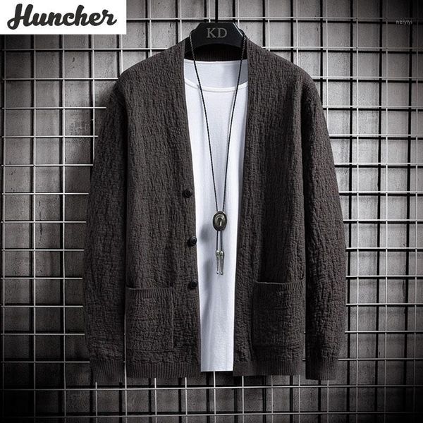 men's sweaters huncher mens knitted cardigan men 2021 winter solid vintage jumper side pockets cardigans sweater korean grey for men1, White;black
men's sweaters huncher mens knitted cardigan men 2021 winter solid vintage jumper side pockets cardigans sweater korean grey for men1, White;black