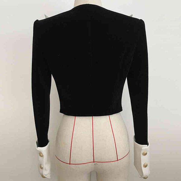 women's suits & blazers twotwinstyle casual hit color blazer for women notched long sleeve korean short slim female spring fashion clot, White;black
women's suits & blazers twotwinstyle casual hit color blazer for women notched long sleeve korean short slim female spring fashion clot, White;black