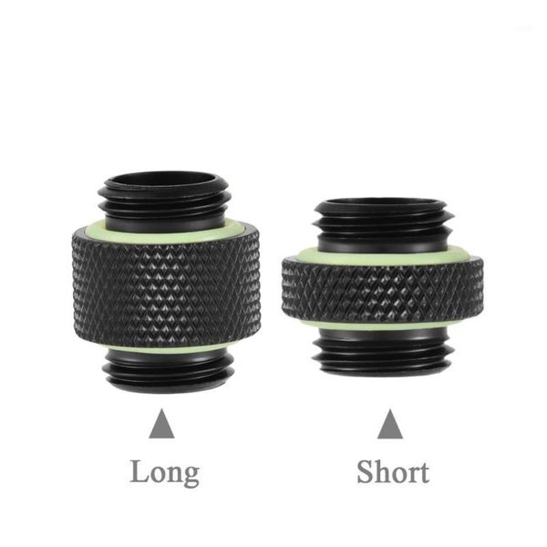 2pcs g1/4 thread fitting adapter connector for computer water cooling system long & short1
2pcs g1/4 thread fitting adapter connector for computer water cooling system long & short1