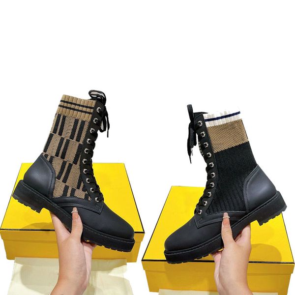 2022 luxury designer woman rockoko black leather biker boots with stretch fabric lady combat ankle boot flat shoes size 35 to 40
2022 luxury designer woman rockoko black leather biker boots with stretch fabric lady combat ankle boot flat shoes size 35 to 40