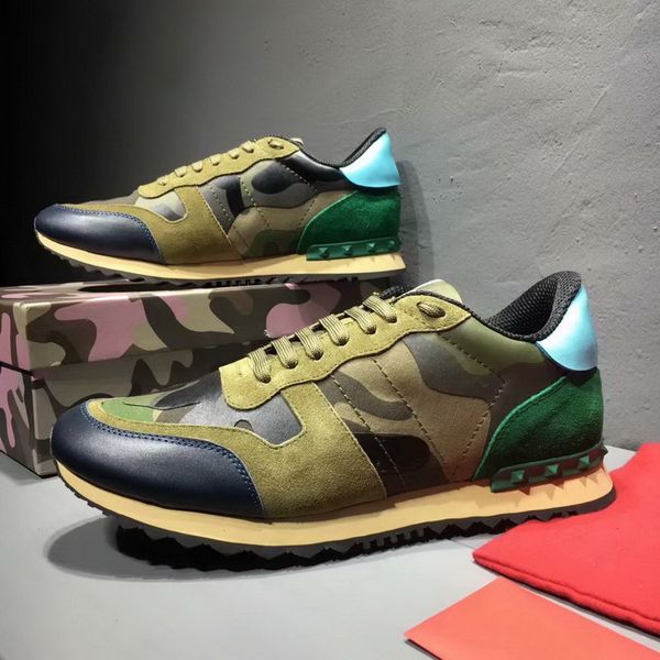 fashion rivet leather new casual shoes rockrunner camouflage fabric nappa sneaker genuine leather mens women flats trainers shoes, Black
fashion rivet leather new casual shoes rockrunner camouflage fabric nappa sneaker genuine leather mens women flats trainers shoes, Black