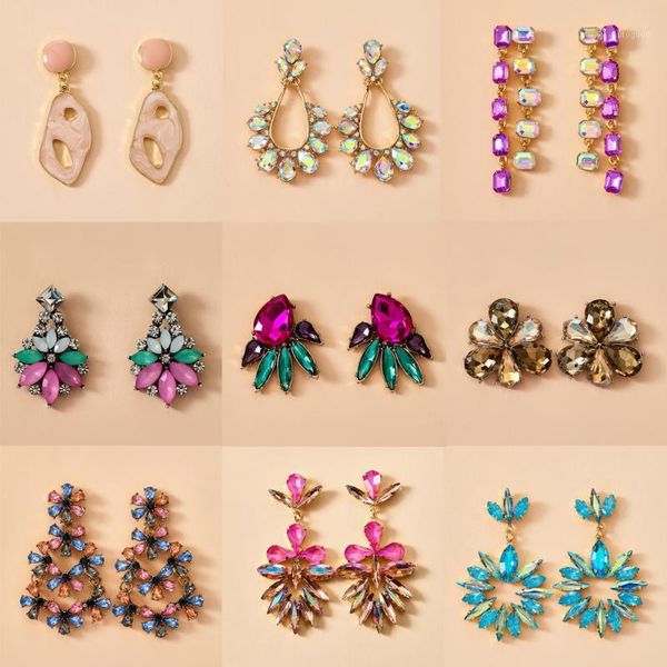 dangle & chandelier tocona colorful shiny rhinestone flowers drop earrings for women long hollow geometric leaf personality jewelry gift1, Silver
dangle & chandelier tocona colorful shiny rhinestone flowers drop earrings for women long hollow geometric leaf personality jewelry gift1, Silver