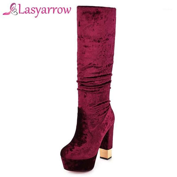 lasyarrow 2020 new fashion women chunky high heel platform boot knee high boot velvet shoes western style shoes woman q1081, Black
lasyarrow 2020 new fashion women chunky high heel platform boot knee high boot velvet shoes western style shoes woman q1081, Black