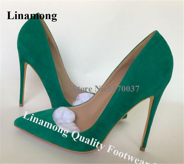 linamong suede leather stiletto heels pumps 12cm slip-on pointed toe green purple high heels women dress shoes 45 big size c0202, Black
linamong suede leather stiletto heels pumps 12cm slip-on pointed toe green purple high heels women dress shoes 45 big size c0202, Black