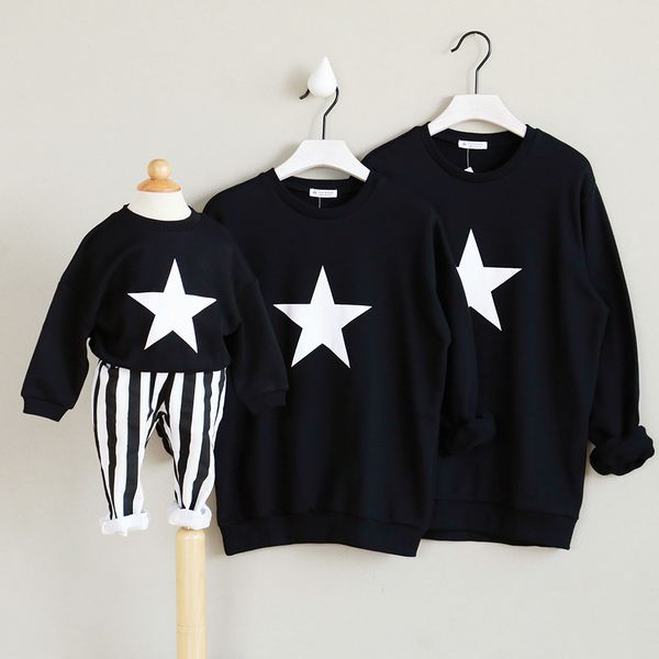 mother and daughter clothes family look outfits mommy and me black star sweatshirt mom daughter son swearshirts kids pullovers 201104, Blue
mother and daughter clothes family look outfits mommy and me black star sweatshirt mom daughter son swearshirts kids pullovers 201104, Blue