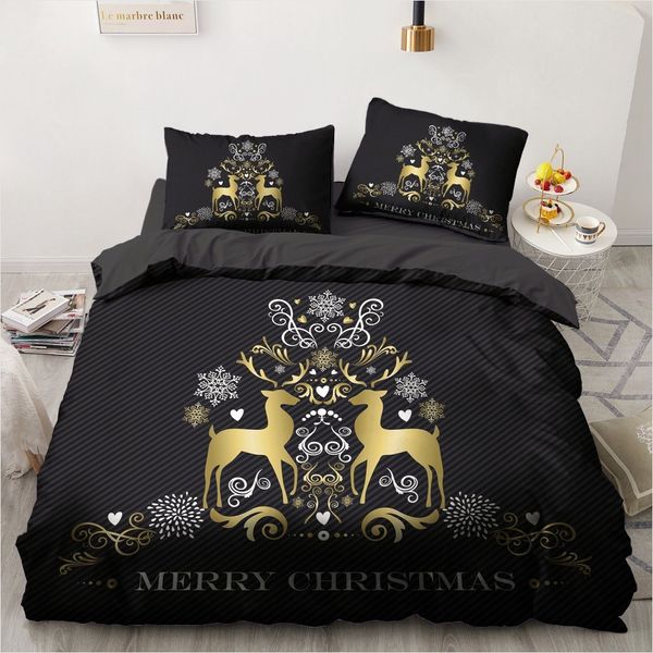 3d black duvet cover sets bedding set bed linen xmas comforter case pillwocase double twin size marry christmas gold deer 1012
3d black duvet cover sets bedding set bed linen xmas comforter case pillwocase double twin size marry christmas gold deer 1012