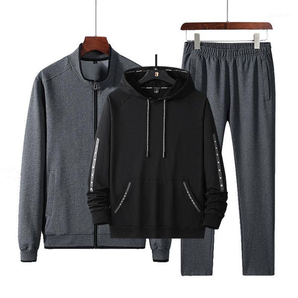 running sets cotton sport set men 3 piece sportswear windproof hoodies suit 2021 combination gym clothing knitting jogging sportsuit1, Black;blue
running sets cotton sport set men 3 piece sportswear windproof hoodies suit 2021 combination gym clothing knitting jogging sportsuit1, Black;blue