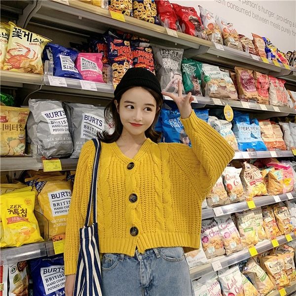 women cardigan short autumn spring single button long sleeve fashion european small sweaters female ls016 201030, White
women cardigan short autumn spring single button long sleeve fashion european small sweaters female ls016 201030, White