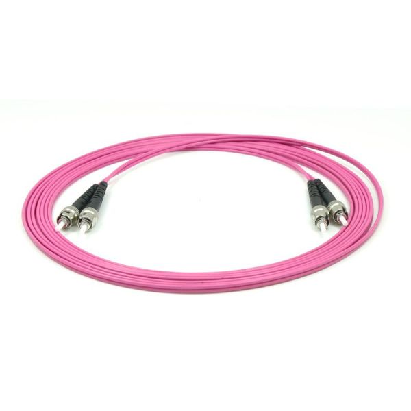 fiber optic equipment om4 1m 2m 3m 5m 10m st/upc-st/upc 40gb multimode patch cable optical cord 
fiber optic equipment om4 1m 2m 3m 5m 10m st/upc-st/upc 40gb multimode patch cable optical cord