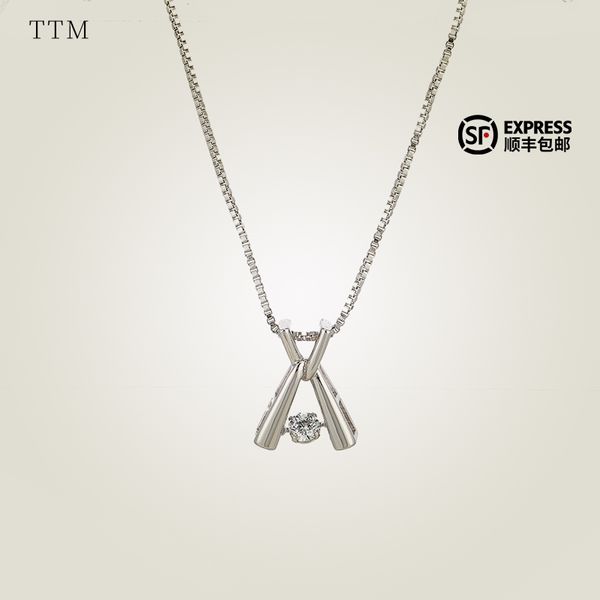 ttm female minority design sense clavicle versatile affordable student necklace temperament net red neck chain for girlfriend, Silver 
ttm female minority design sense clavicle versatile affordable student necklace temperament net red neck chain for girlfriend, Silver