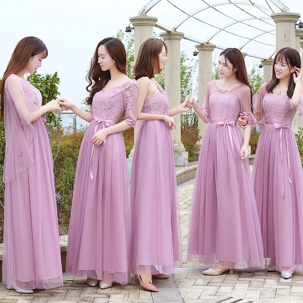 lace elegant long formal sister prom junior champagne dusty blue gray pink navy purple bridesmaid dresses wedding guest dress, White;pink
lace elegant long formal sister prom junior champagne dusty blue gray pink navy purple bridesmaid dresses wedding guest dress, White;pink