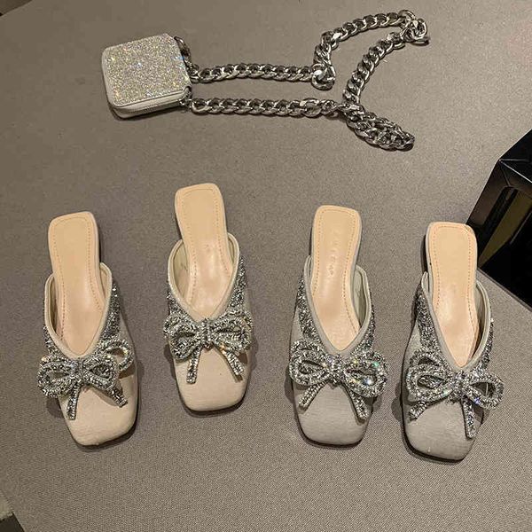 female flat sandals square toe bling bowknot with backrest gliding on casual mules summer slippers back slide loafer women's shoes v9sn, Black
female flat sandals square toe bling bowknot with backrest gliding on casual mules summer slippers back slide loafer women's shoes v9sn, Black