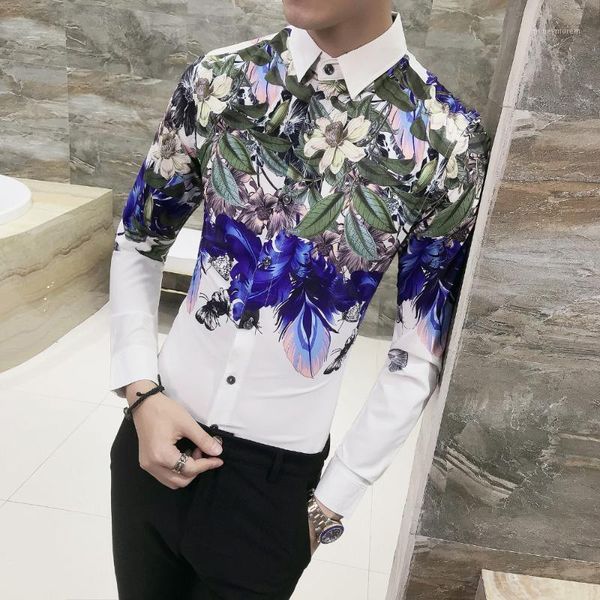 luxury print shirt men brand new korean slim fit casual mens floral shirts long sleeve night club party dress tuxedo male shirt1, White;black
luxury print shirt men brand new korean slim fit casual mens floral shirts long sleeve night club party dress tuxedo male shirt1, White;black
