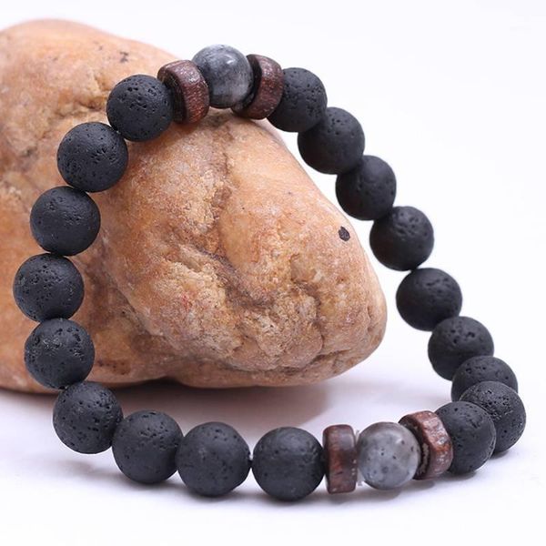 simple 8mm volcanic stone bracelet men elastic natural stone beads lucky bracelets1, Black
simple 8mm volcanic stone bracelet men elastic natural stone beads lucky bracelets1, Black