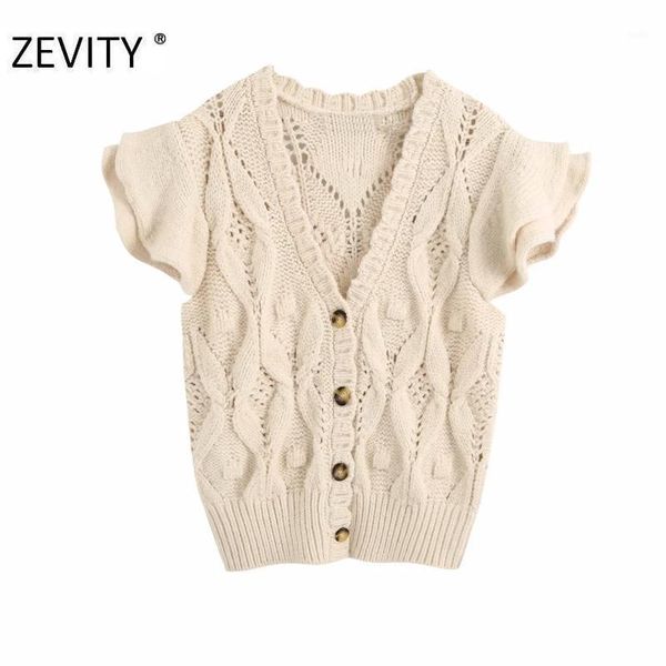 zevity new women fashion v neck butterfly sleeve twist knitting casual slim sweater female hollow out breasted sweater s3731, White
zevity new women fashion v neck butterfly sleeve twist knitting casual slim sweater female hollow out breasted sweater s3731, White