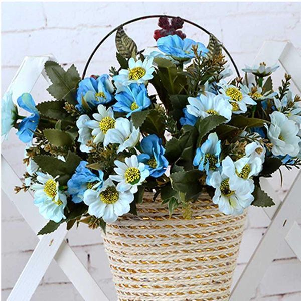 decorative flowers & wreaths 5 pcs simulation 14 head daisy flower silk artificial chrysanthemum diy bouquet home wedding flores office part
decorative flowers & wreaths 5 pcs simulation 14 head daisy flower silk artificial chrysanthemum diy bouquet home wedding flores office part