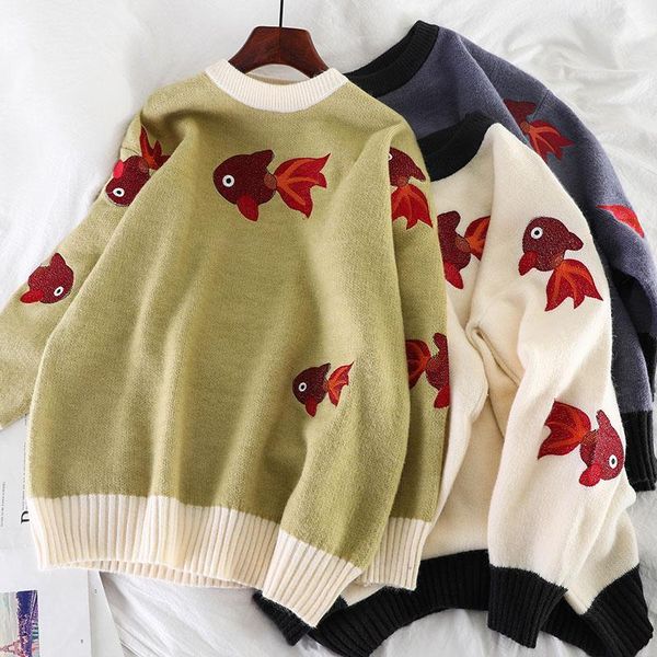 2019 new fashion women's autumn and winter embroidery printing knit sweater winter clothes womens sweaters1, White;black
2019 new fashion women's autumn and winter embroidery printing knit sweater winter clothes womens sweaters1, White;black