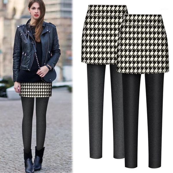 plush thickened autumn spring women leggings skirt wear fake two-piece wrap hip one-piece winter warm houndstooth skirt legging1, Black
plush thickened autumn spring women leggings skirt wear fake two-piece wrap hip one-piece winter warm houndstooth skirt legging1, Black