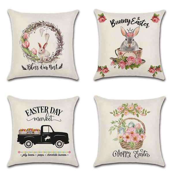 rabbit easter eggs truck flower basket cushion cover throw pillow cover nordic room decoration for home car sofa couch
rabbit easter eggs truck flower basket cushion cover throw pillow cover nordic room decoration for home car sofa couch
