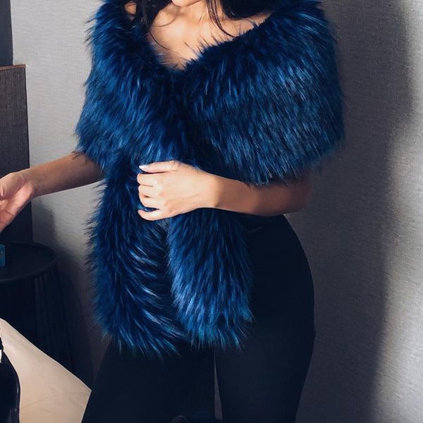 scarves faux fur shawl women winter fashion warm fluffy plush female bridal wedding shaggy cape accessories gifts, Blue;gray
scarves faux fur shawl women winter fashion warm fluffy plush female bridal wedding shaggy cape accessories gifts, Blue;gray