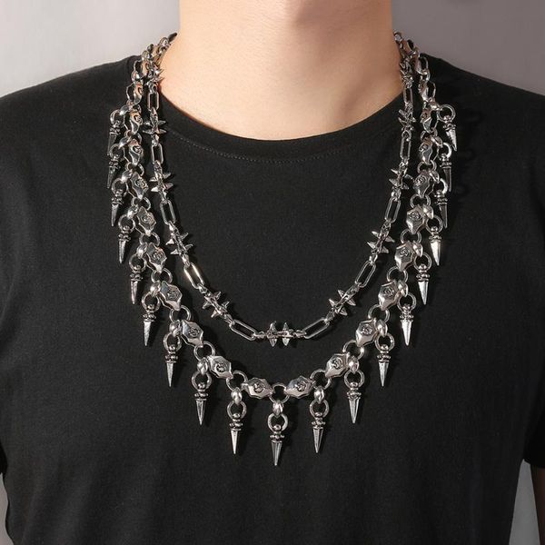 harajuku hyperbole statement hip hop layered necklace punk style big pendant necklaces men hippie metal chaine halloween gifts, Silver
harajuku hyperbole statement hip hop layered necklace punk style big pendant necklaces men hippie metal chaine halloween gifts, Silver