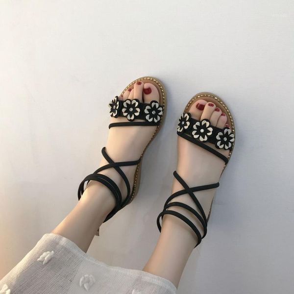 sandals women flat ladies summer fashion casual shoes flowers open peep toe cross strap woman ankle wrap black sandal size 35-401
sandals women flat ladies summer fashion casual shoes flowers open peep toe cross strap woman ankle wrap black sandal size 35-401
