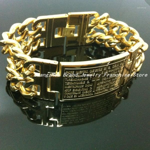 7.9"(20cm)*22.5mm new style bracelet,stainless steel gold color cross link chain mens or womens bracelets bangle1, Black
7.9"(20cm)*22.5mm new style bracelet,stainless steel gold color cross link chain mens or womens bracelets bangle1, Black
