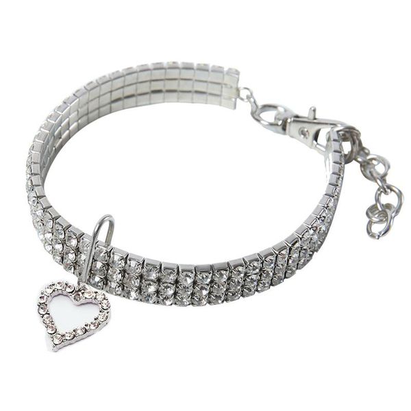 chokers pets jewelry slv rhinestone elastic dog heart chocker collar necklace pet chain cat ornament accessories, Golden;silver
chokers pets jewelry slv rhinestone elastic dog heart chocker collar necklace pet chain cat ornament accessories, Golden;silver