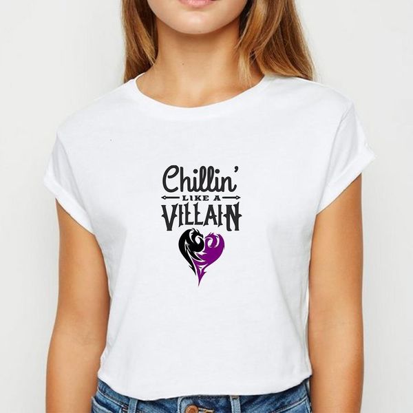 maleficent chillin like a villain tshirt new loose female summer t shirt harajuku printing design round collar t-shirt, White
maleficent chillin like a villain tshirt new loose female summer t shirt harajuku printing design round collar t-shirt, White