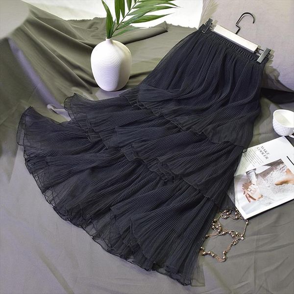 2020 trend туту юбка длинная тюль сетка layered midi плиссированные юбки для женщин белый черный фестиваль лето vantage тонкий линии юбка, Black
2020 trend туту юбка длинная тюль сетка layered midi плиссированные юбки для женщин белый черный фестиваль лето vantage тонкий линии юбка, Black