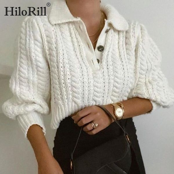 hilorill women chic knitted cropped sweaters 2021 solid color long sleeve pullover jumper female turn down collar casual, White;black
hilorill women chic knitted cropped sweaters 2021 solid color long sleeve pullover jumper female turn down collar casual, White;black