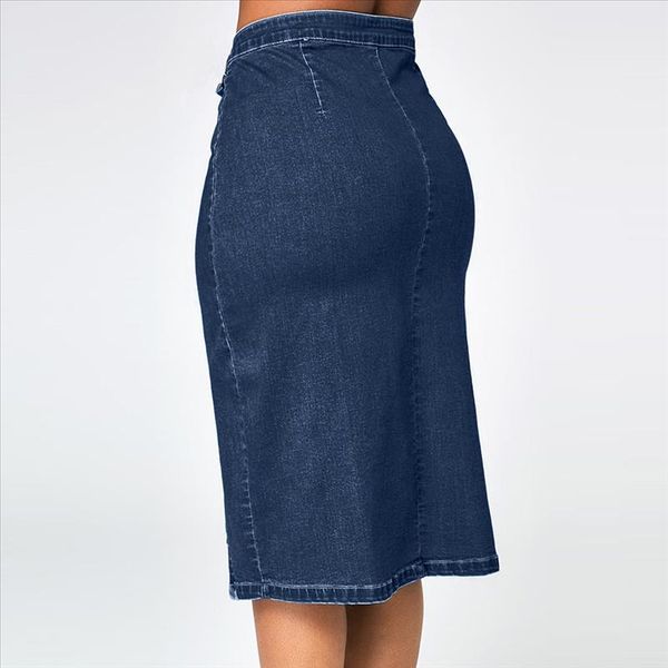 38 skirt female 2020 women casual simple fashion denim pencil skirt high waist blow knee blue jeans, Black
38 skirt female 2020 women casual simple fashion denim pencil skirt high waist blow knee blue jeans, Black