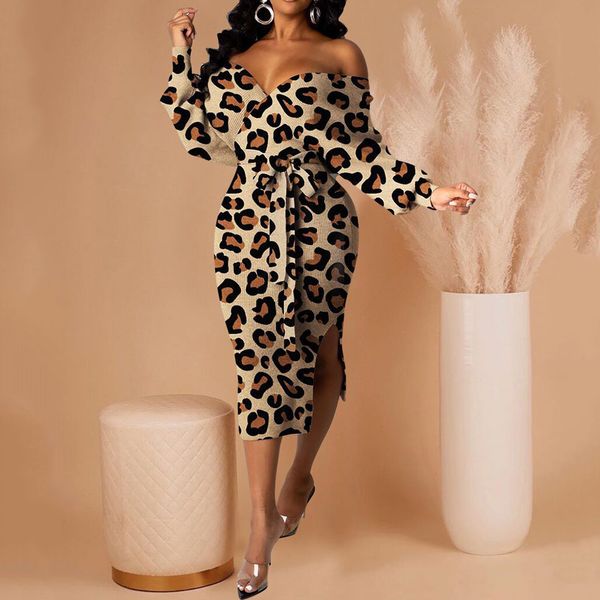 2021 elegant female stylish party dress winter tan fashion leopard print hollow out split v-neck long sleeve d8sk, Black;gray
2021 elegant female stylish party dress winter tan fashion leopard print hollow out split v-neck long sleeve d8sk, Black;gray