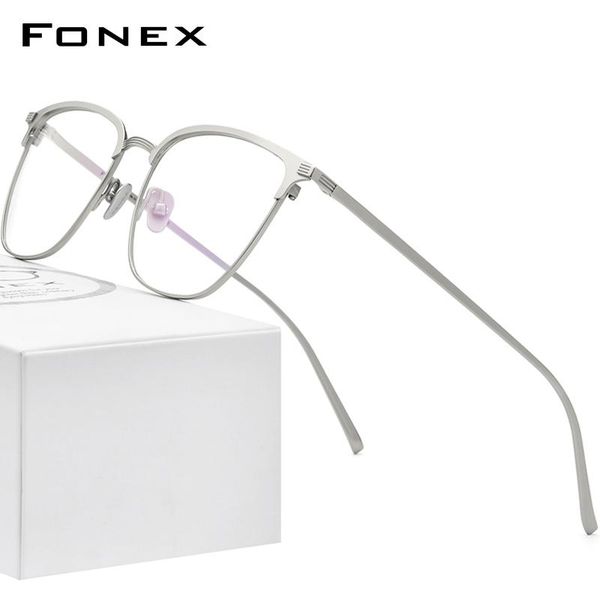 fonex pure titanium glasses frames men vintage square myopia optical prescription eyeglasses 2021 new male korean eyewear f85656, Black
fonex pure titanium glasses frames men vintage square myopia optical prescription eyeglasses 2021 new male korean eyewear f85656, Black