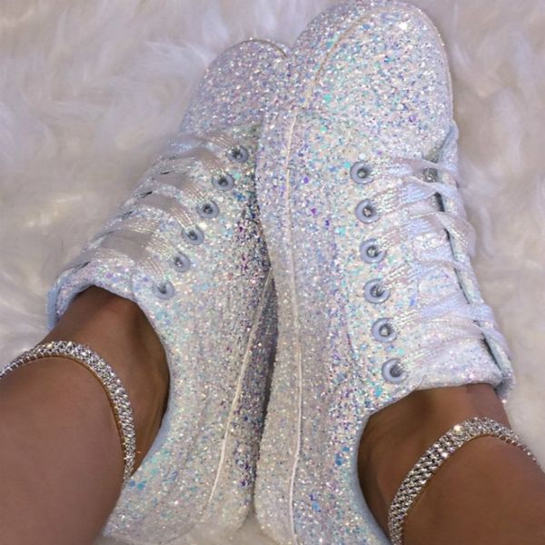 sequin flat vulcanize canvas shoes women white sneakers spring female fashion casual shoes bling bling sneakers for women y200801, Black
sequin flat vulcanize canvas shoes women white sneakers spring female fashion casual shoes bling bling sneakers for women y200801, Black