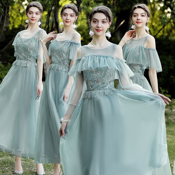 plus size green embroidery bandage gauze solid color flower high waist slim a-line chiffon party bridesmaid dresses, White;pink
plus size green embroidery bandage gauze solid color flower high waist slim a-line chiffon party bridesmaid dresses, White;pink