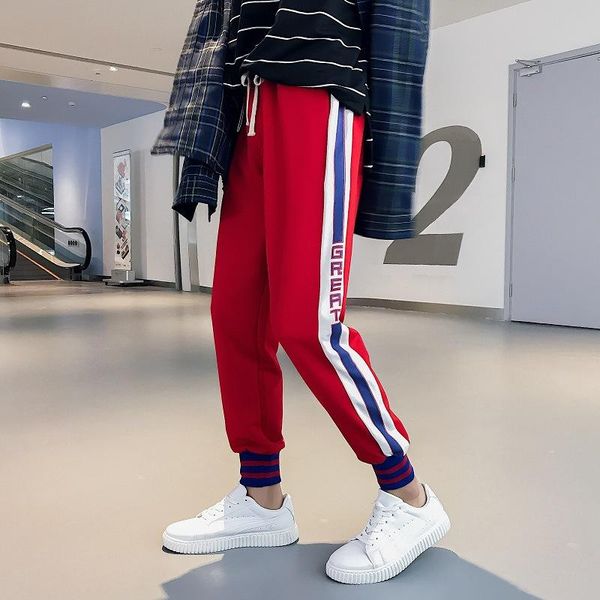лето новый стиль side stripes шаровары мужские виды спорта thin trend тощий повседневные брюки мужчины beam ноги длинные, Black
лето новый стиль side stripes шаровары мужские виды спорта thin trend тощий повседневные брюки мужчины beam ноги длинные, Black