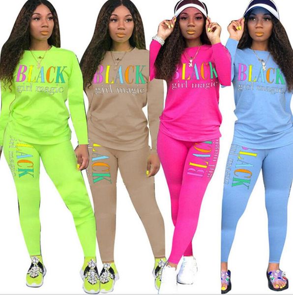 women black girls magic letters printed tracksuit long sleeve tee+leggings pants 2pcs sets casual outfits winter sweat suits e101505, White
women black girls magic letters printed tracksuit long sleeve tee+leggings pants 2pcs sets casual outfits winter sweat suits e101505, White
