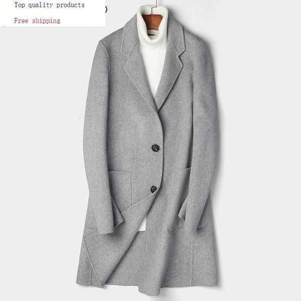 2020 wool coat men clothes double-sided long casual jacket mens coats and jackets overcoat manteau homme 81z8803b kj24341, Black
2020 wool coat men clothes double-sided long casual jacket mens coats and jackets overcoat manteau homme 81z8803b kj24341, Black