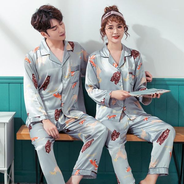 spring autumn print pattern women pajama set satin silk turn-down collar pajamas sleepwear long sleeve trousers two paper suit1, Black;brown
spring autumn print pattern women pajama set satin silk turn-down collar pajamas sleepwear long sleeve trousers two paper suit1, Black;brown