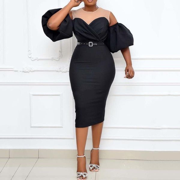 puff sleeve patchwork women strapless slim mid-length african dress mesh female dress women office lady dresses1, White;black
puff sleeve patchwork women strapless slim mid-length african dress mesh female dress women office lady dresses1, White;black