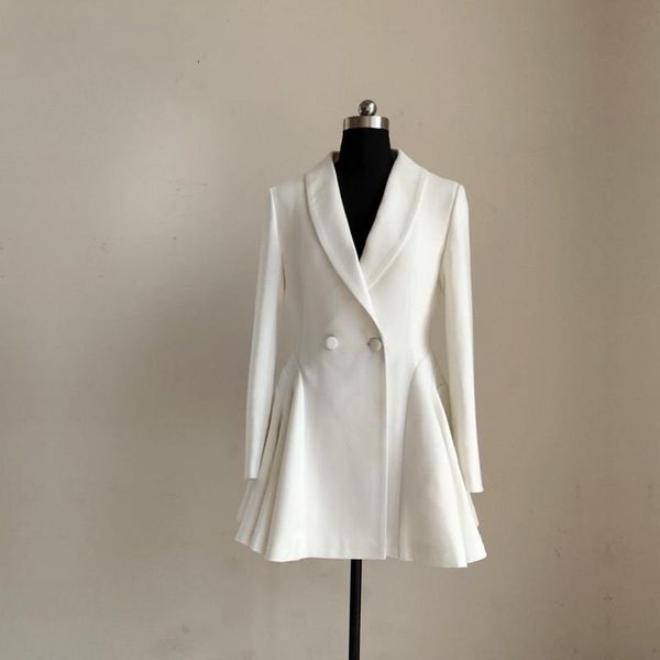new designer luxury women blazer coat double breasted suit jacket female fashion slim long blazer dress coat french, White;black
new designer luxury women blazer coat double breasted suit jacket female fashion slim long blazer dress coat french, White;black
